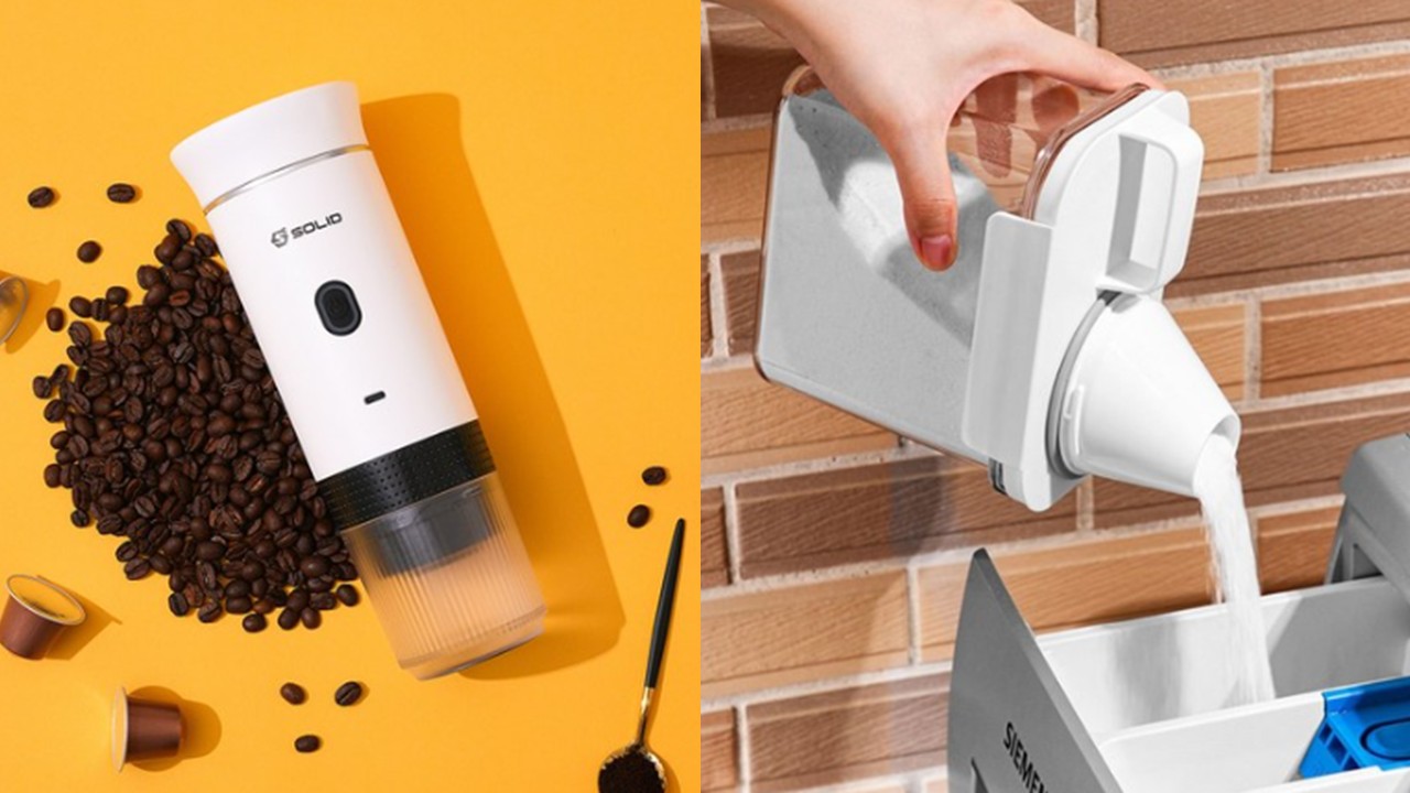 1376 휴대용 캡슐 커피 머신 & 세제 소분 용기