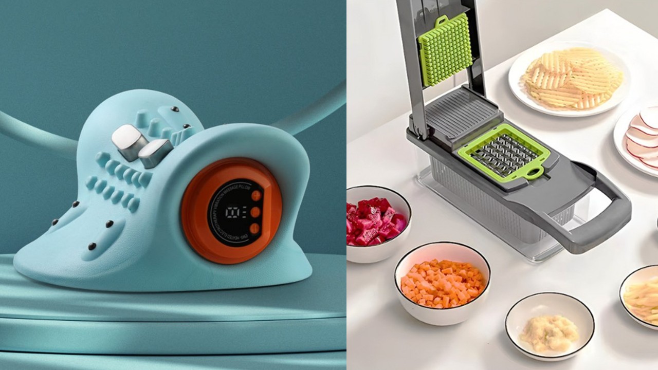 1387 무선 목마사지기 & 만능 채칼