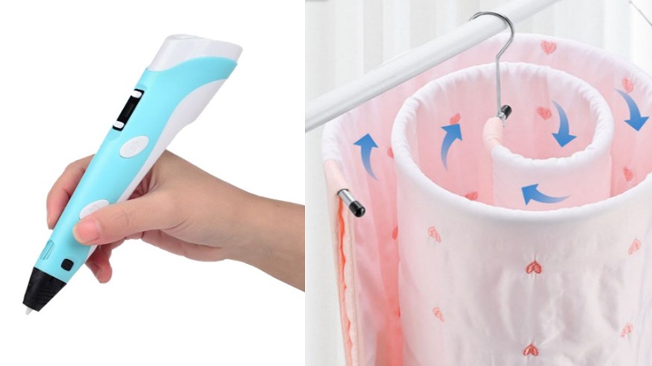 1396 3D펜 & 원형 이불걸이 건조대