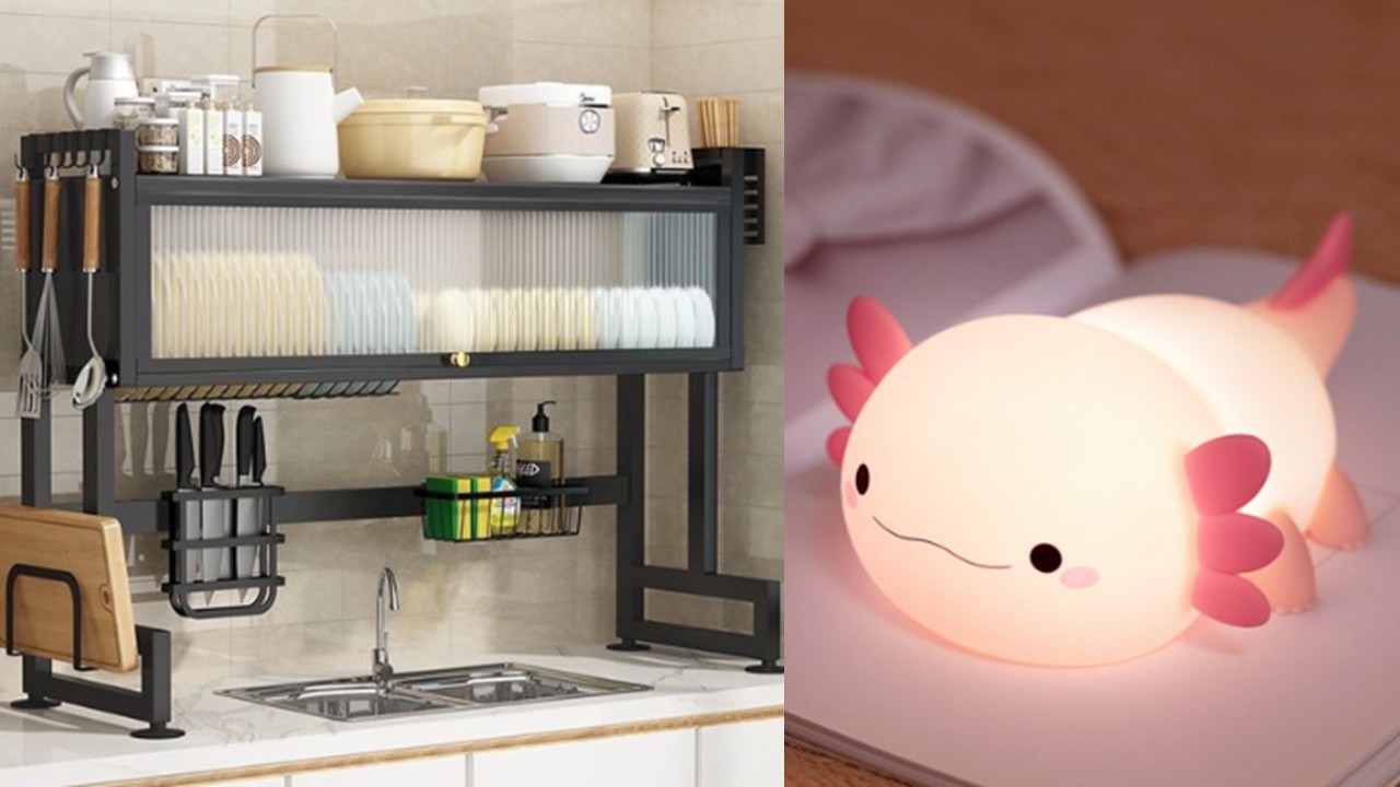 1448 센터형 식기 건조대 & 우파루파 led 무드등