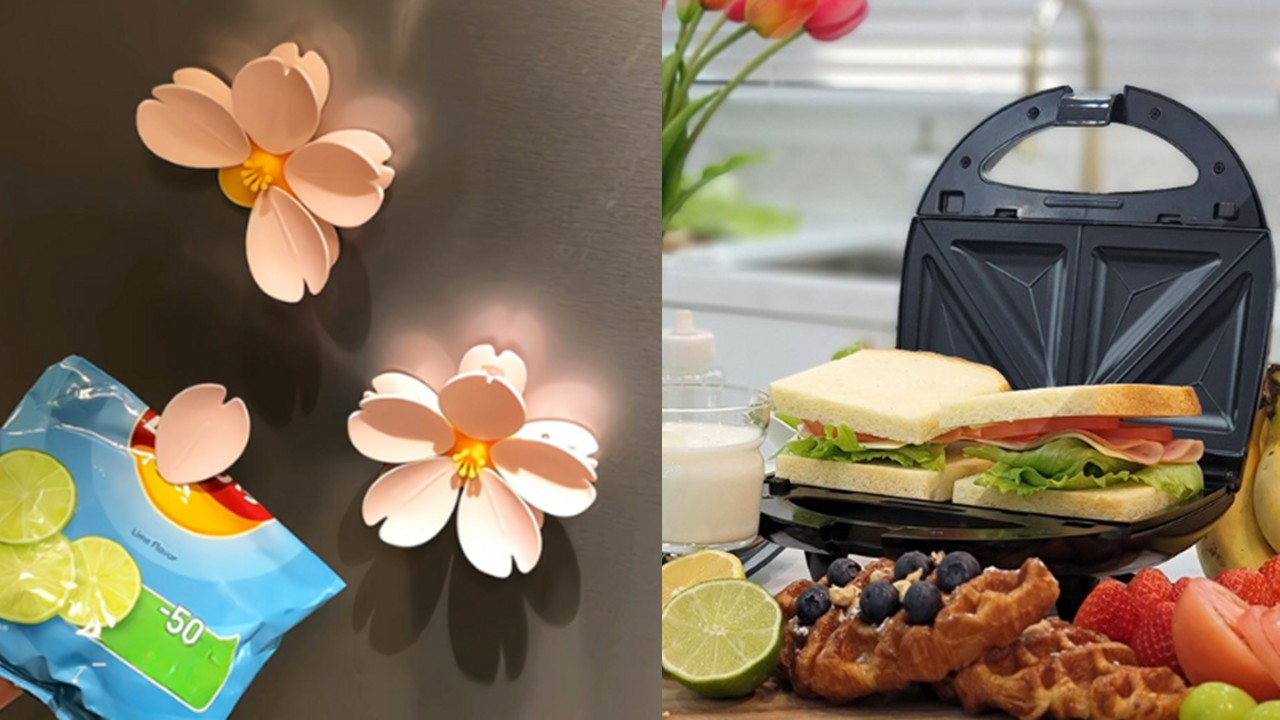 1433 냉장고 자석 봉지집게 & 와플 메이커