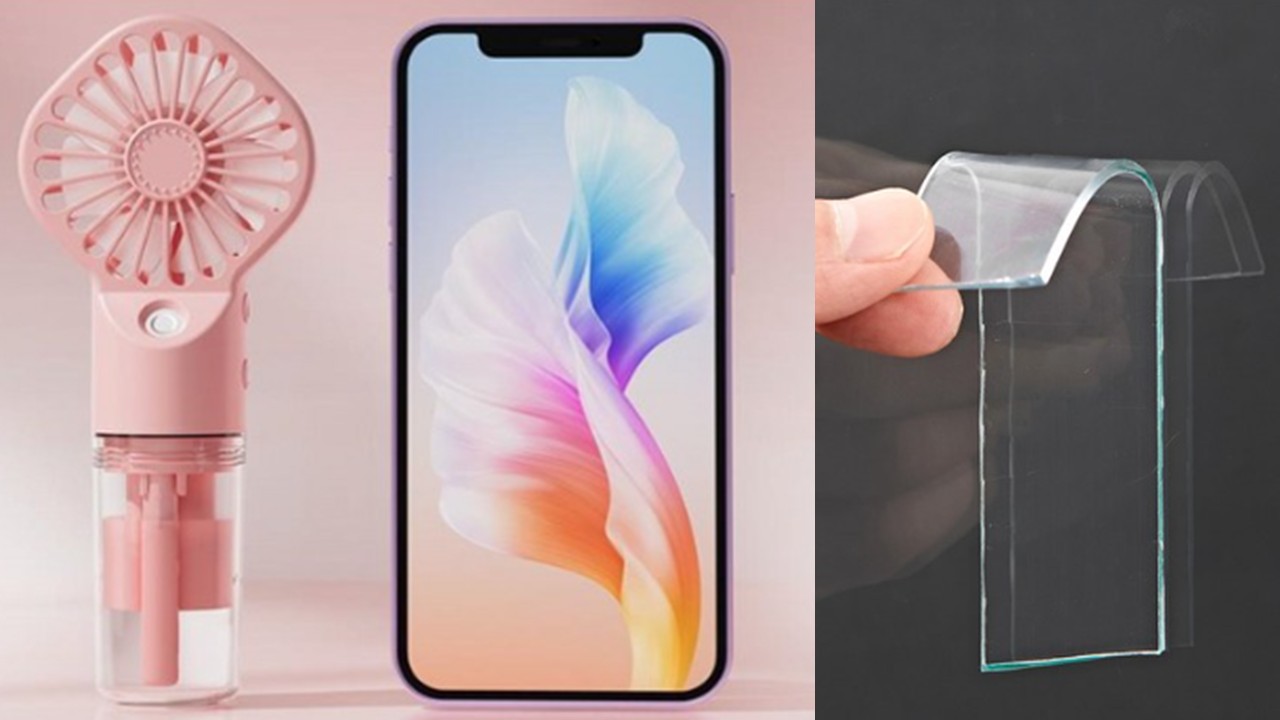 1449 미스트 휴대용 미니 선풍기 & 실리콘 양면 테이프