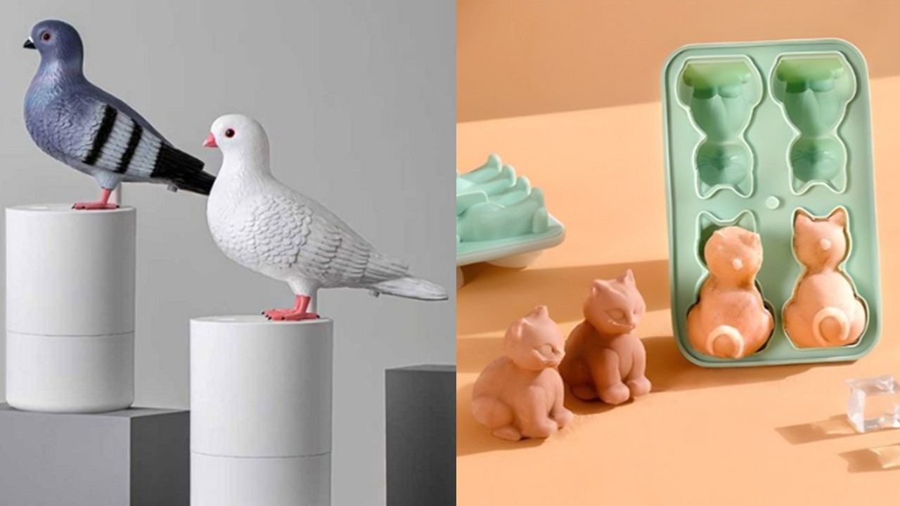 1434 비둘기 자동 손세정기 & 고양이 얼음틀