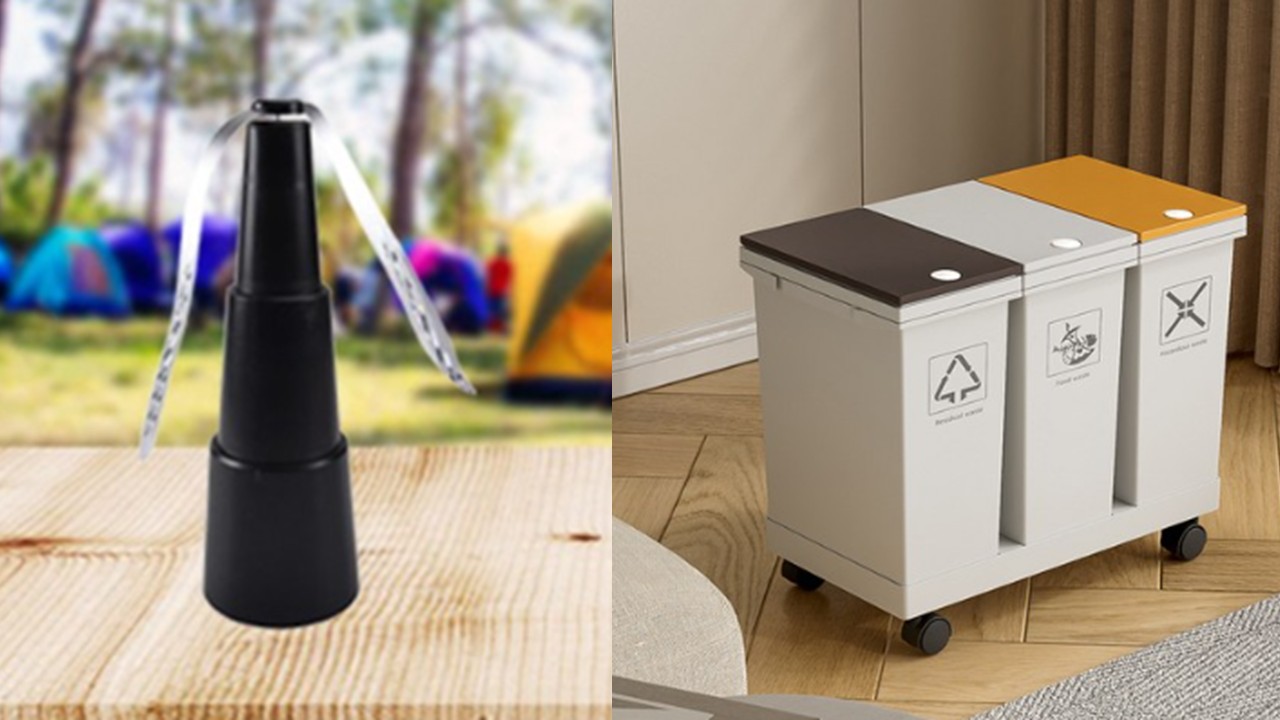 1436 이동식 분리 수거함 & 벌레 쫓는 회전팬