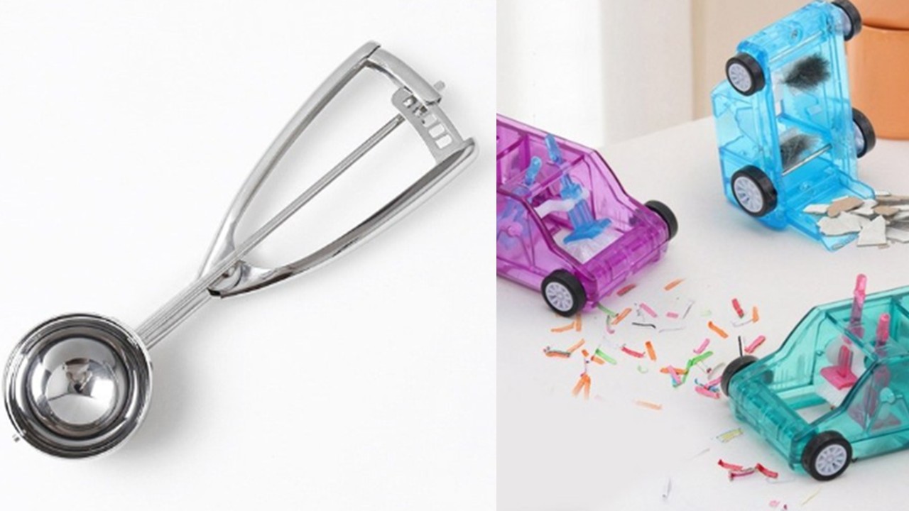 1461 올스텐 아이스크림 스쿱 & 지우개 청소 자동차