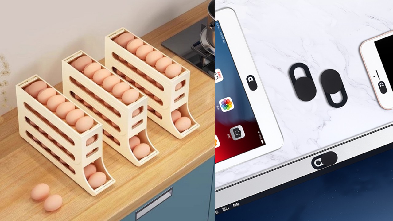 1495 반자동 슬라이딩 계란 트레이 & 웹캠 커버 노트북 카메라 가리개