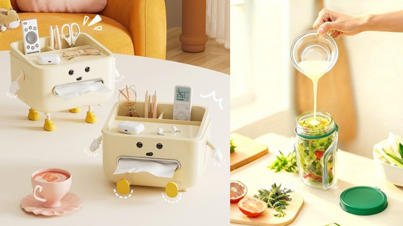 1489 다용도 DIY 티슈 케이스 & 휴대용 튼튼 셀러드 용기