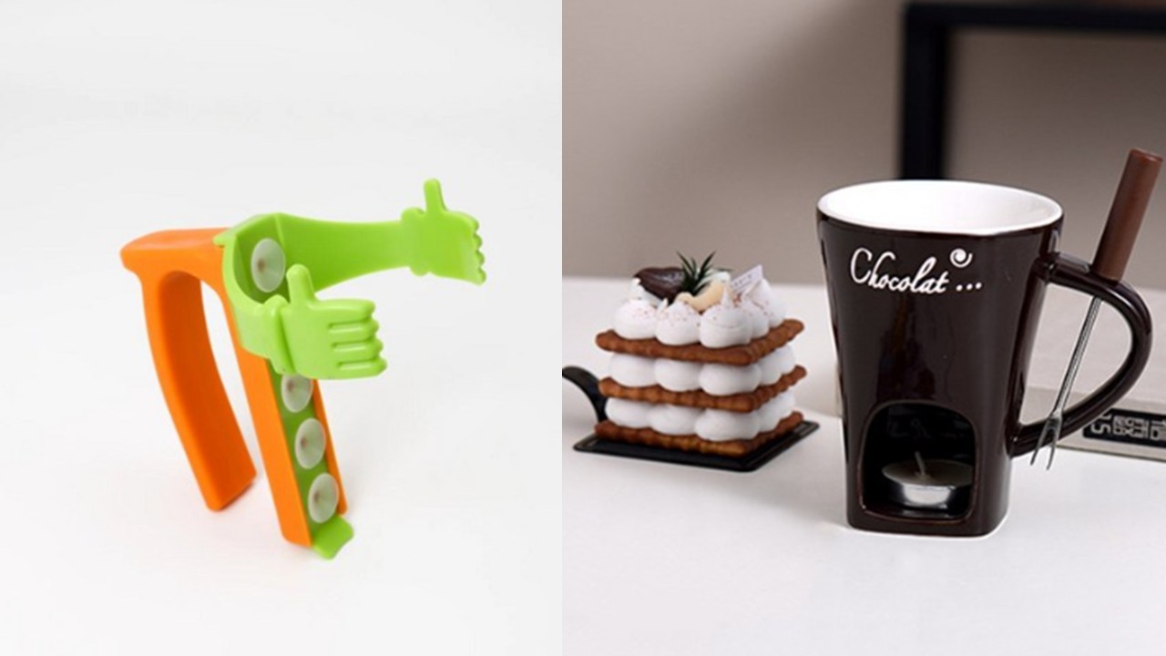 1518 초코 퐁듀컵 중탕기 마시멜로 워머 & 캔음료 전용 손잡이