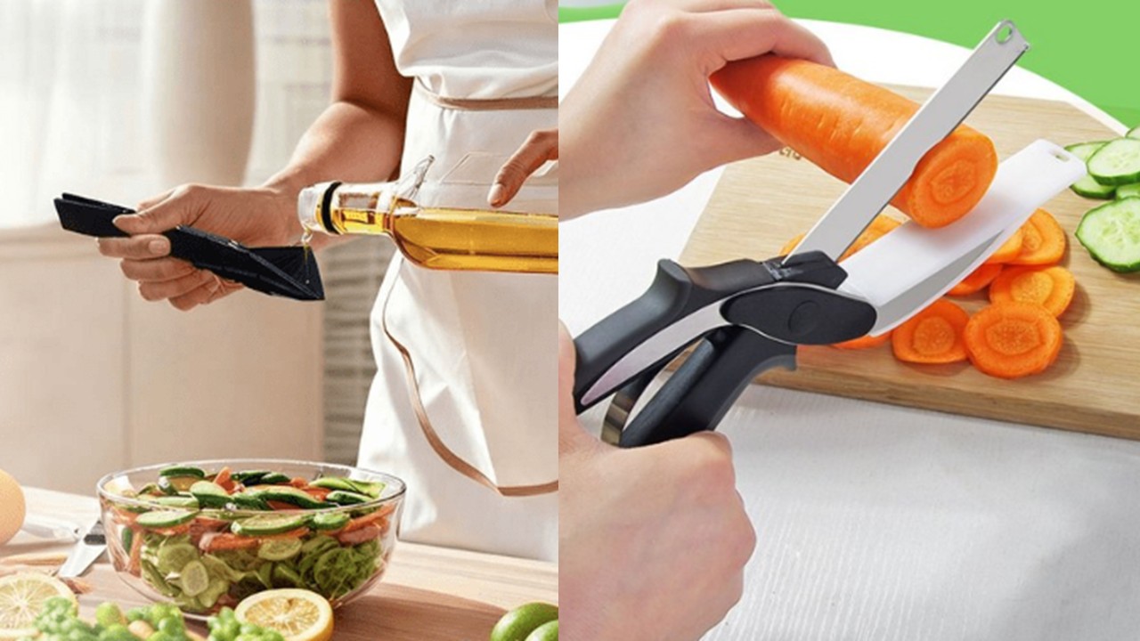 1546 접이식 자석 계량 스푼 & 도마 가위